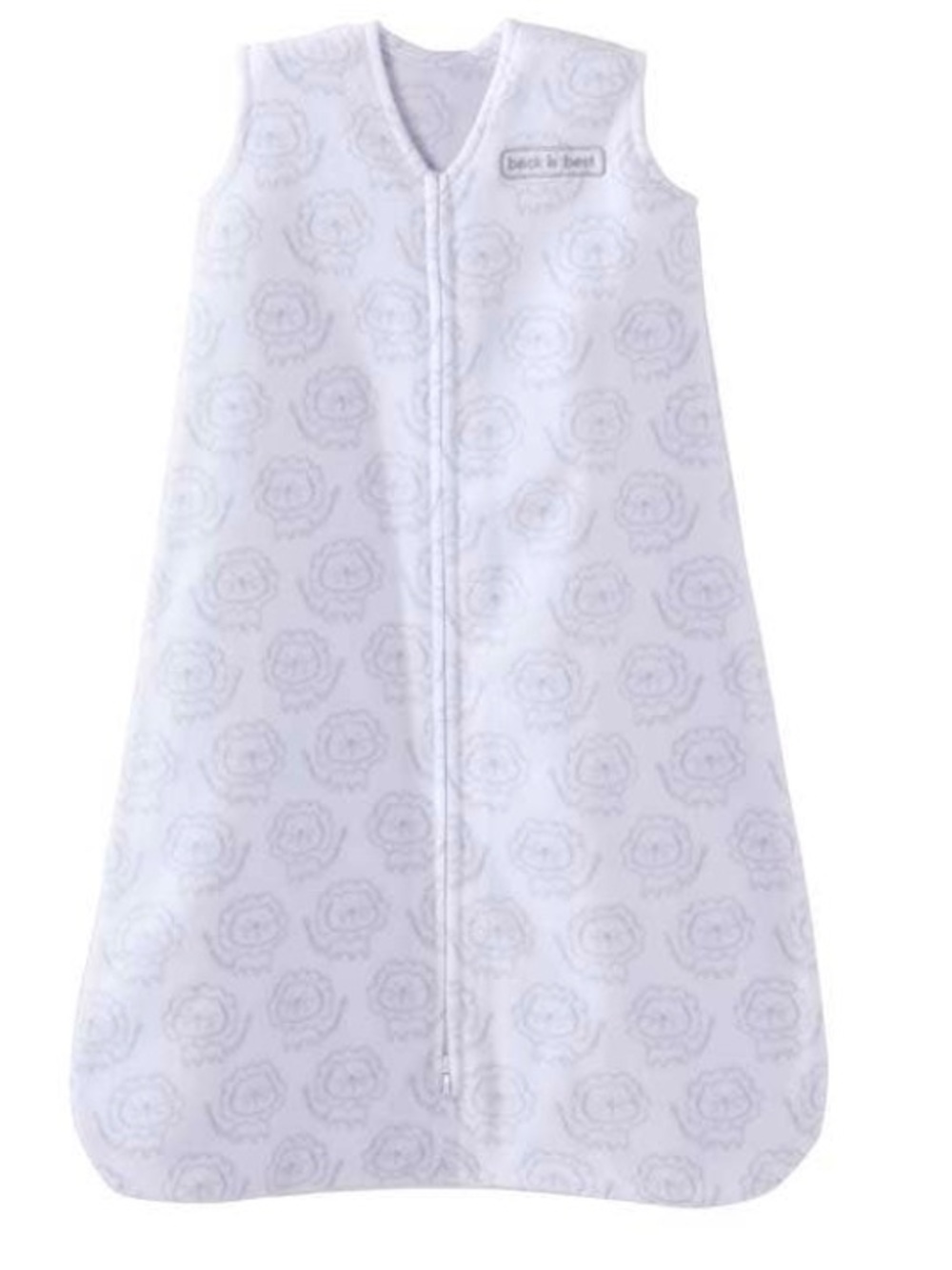 Halo SleepSack Wearable Blanket White Grey Lion Micro-Fleece TOG 1.0 M 6-12m